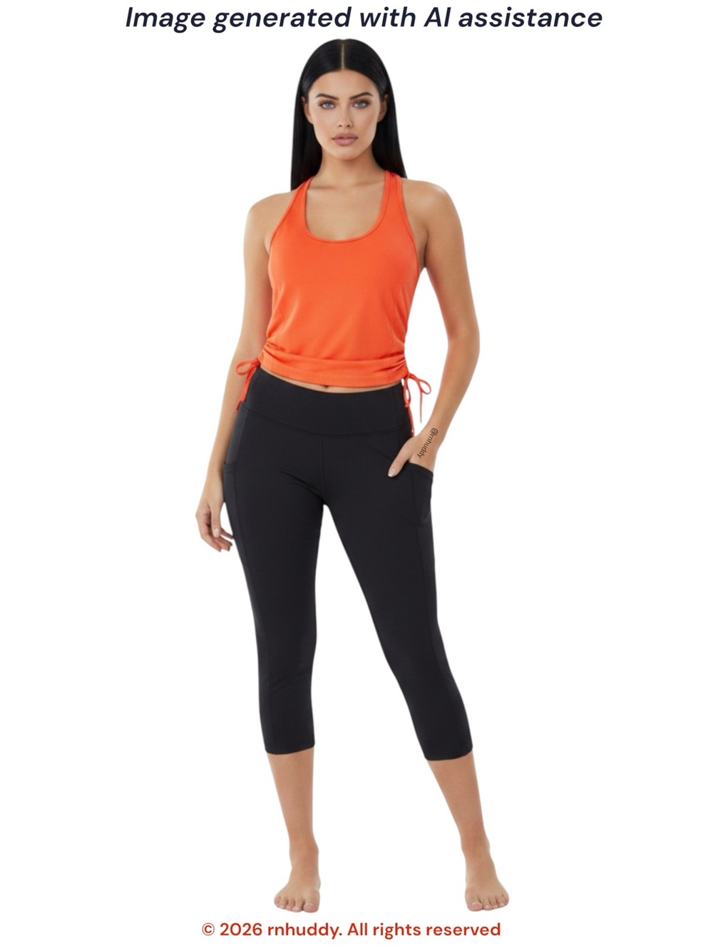 Torrid Active 3X black side pocket capri legging